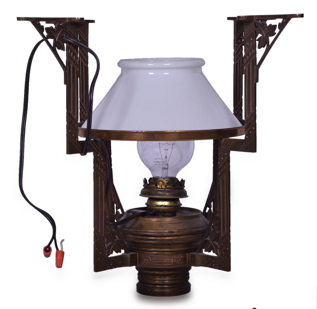 8444 - Adams & Westlake Ornate Brass Railroad Passenger Car Chandelier thumbnail