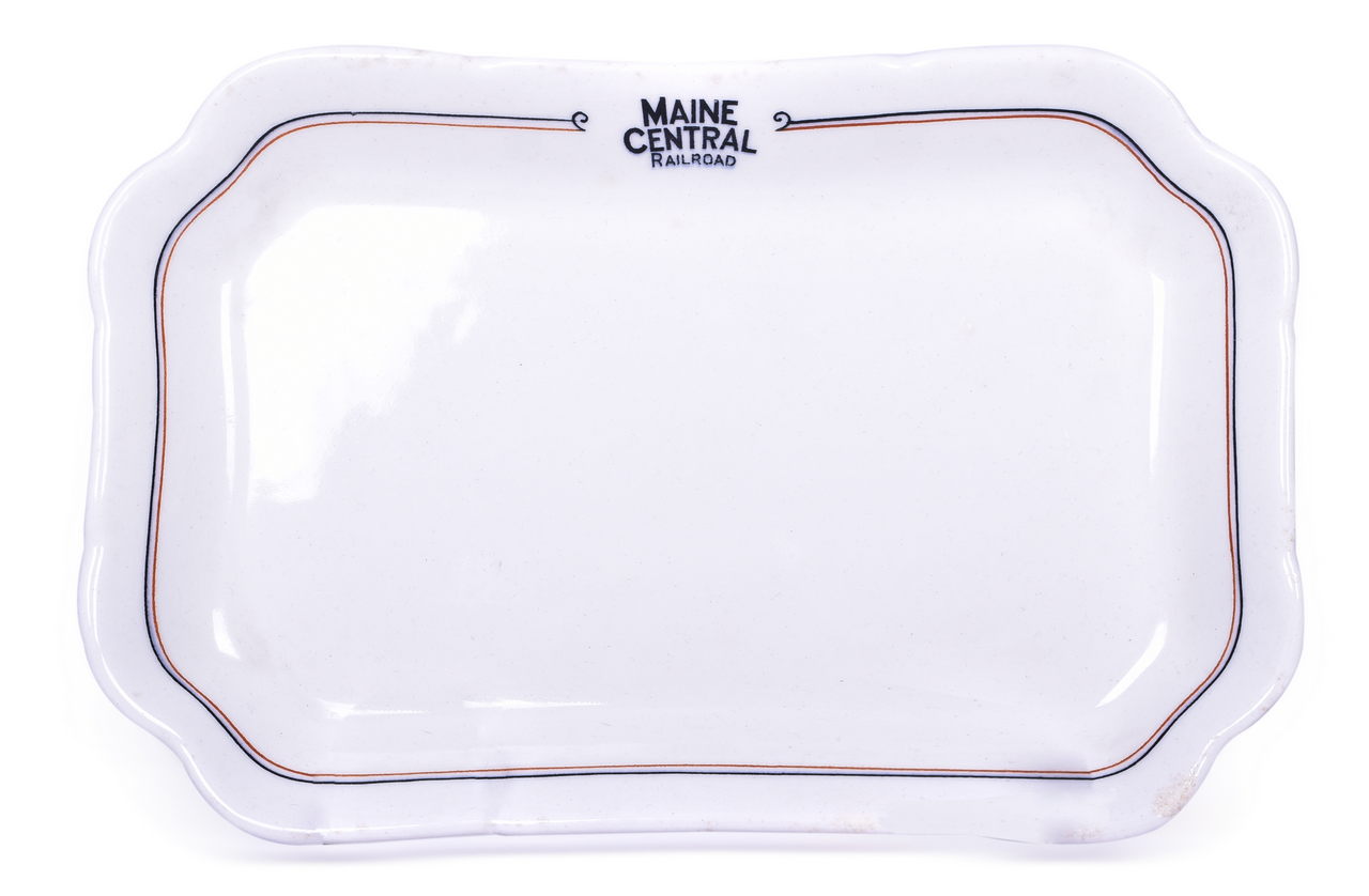 8455 - Maine Central Railroad China Kennebec Rectangular Platter 9 3/4