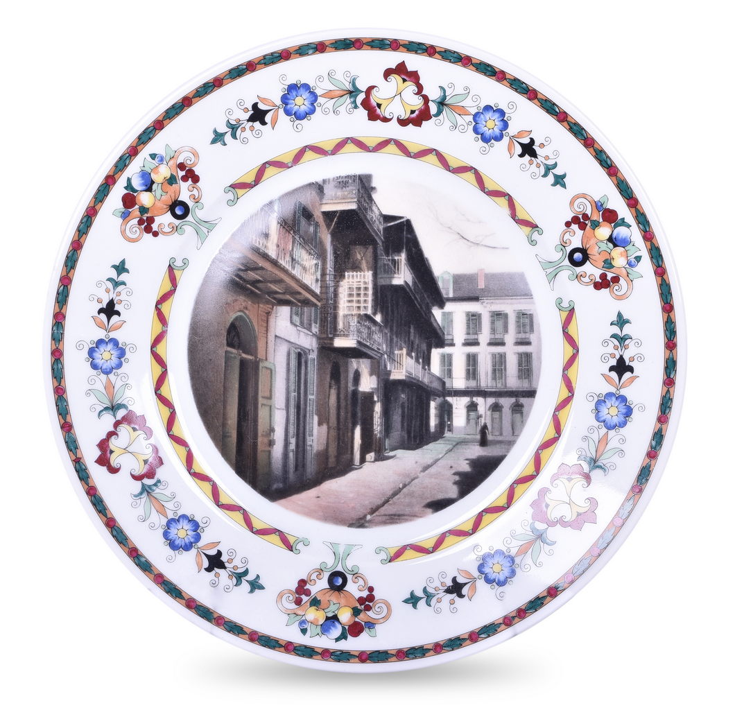 8465 - Illinois Central Railroad French Quarter Service Plate Pirate Alley New Orleans thumbnail