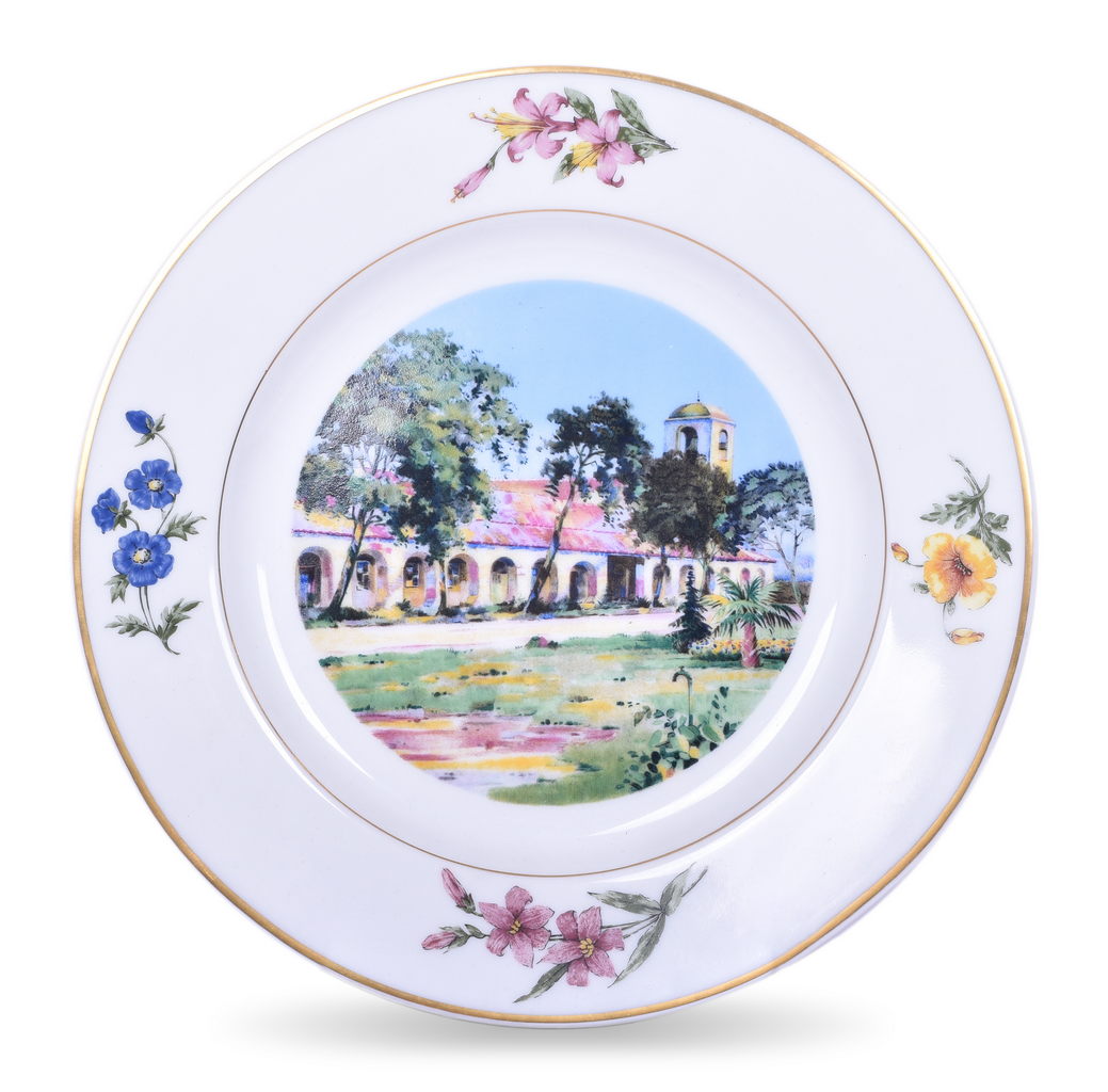 8479 - Southern Pacific Railroad Mission San Juan Bautista Service Plate 10 1/2