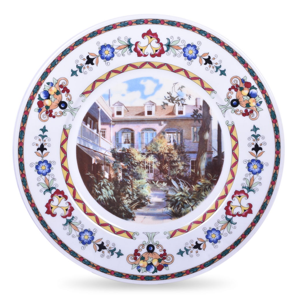 8481 - Illinois Central Railroad French Quarter Service Plate Old Grima Home St. Louis Street New Orleans thumbnail