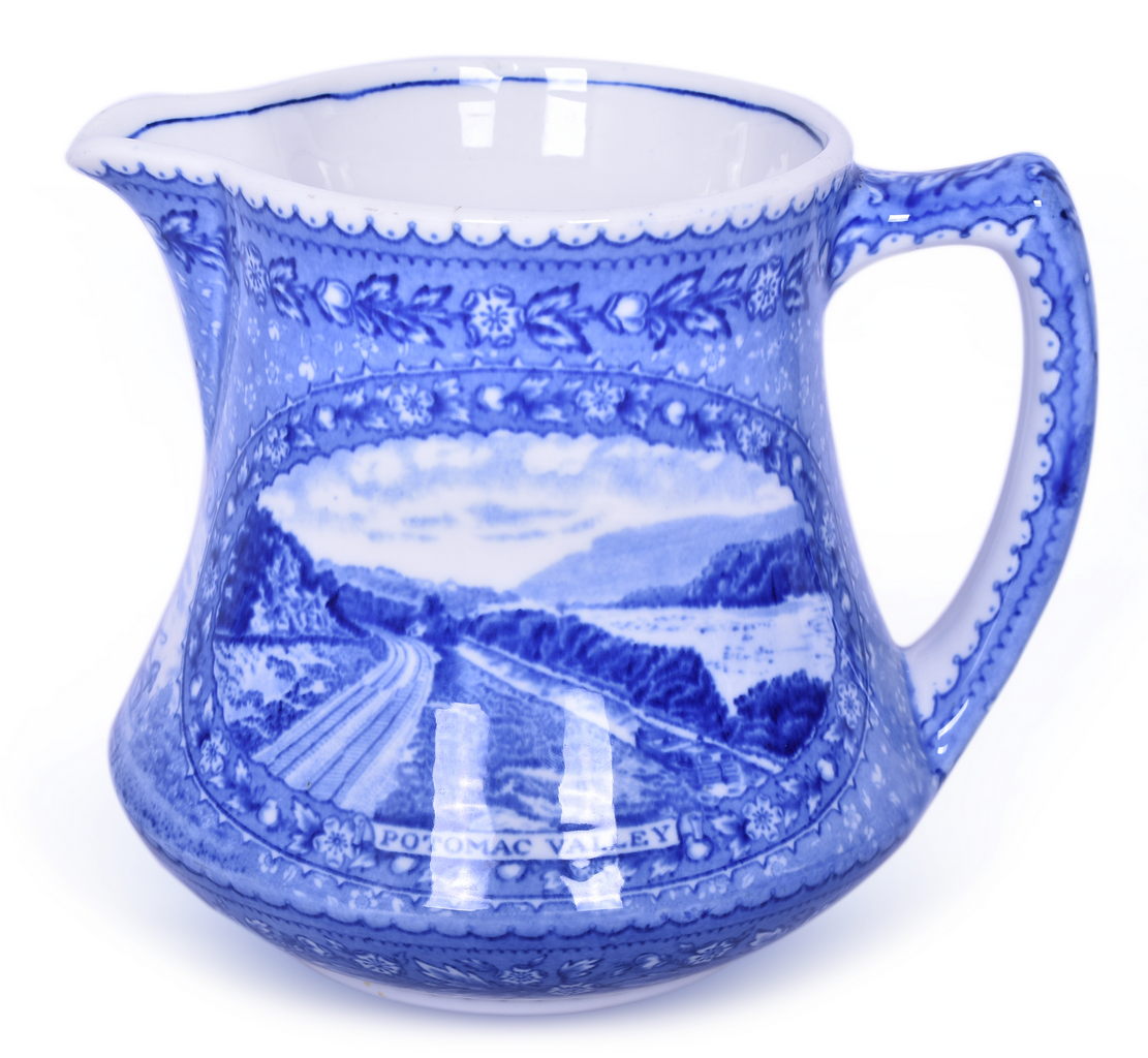 8483 - Baltimore and Ohio Railroad China Centenary Milk Pitcher thumbnail