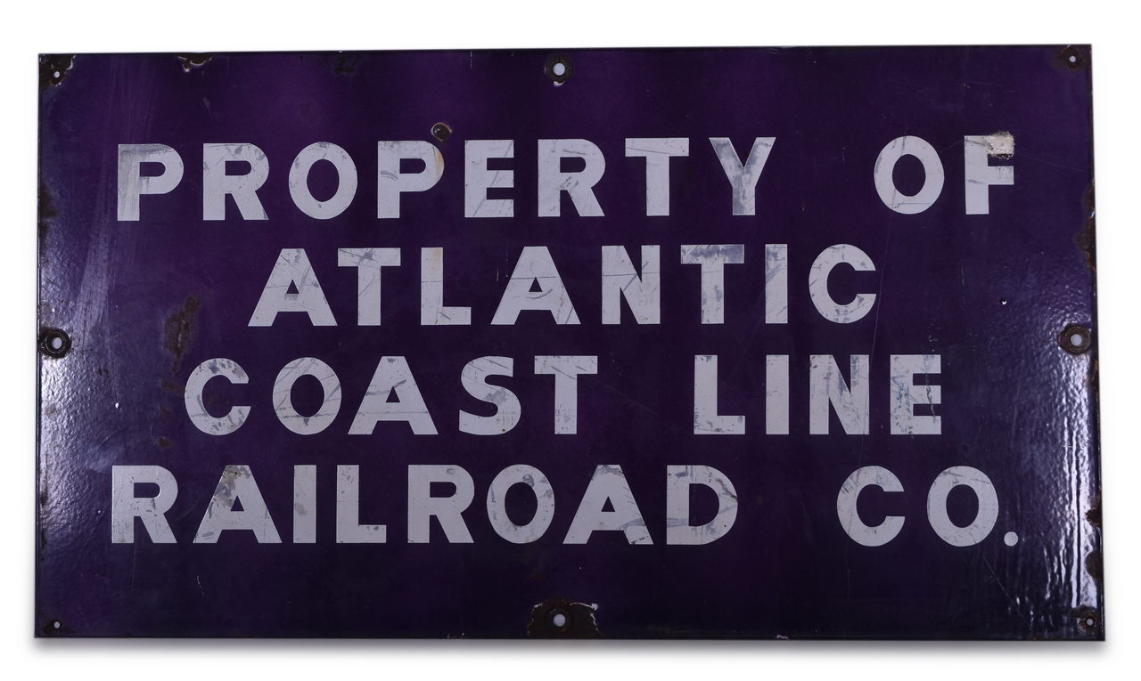 8486 - Property of Atlantic Coast Line Railroad Co. Porcelain Sign thumbnail