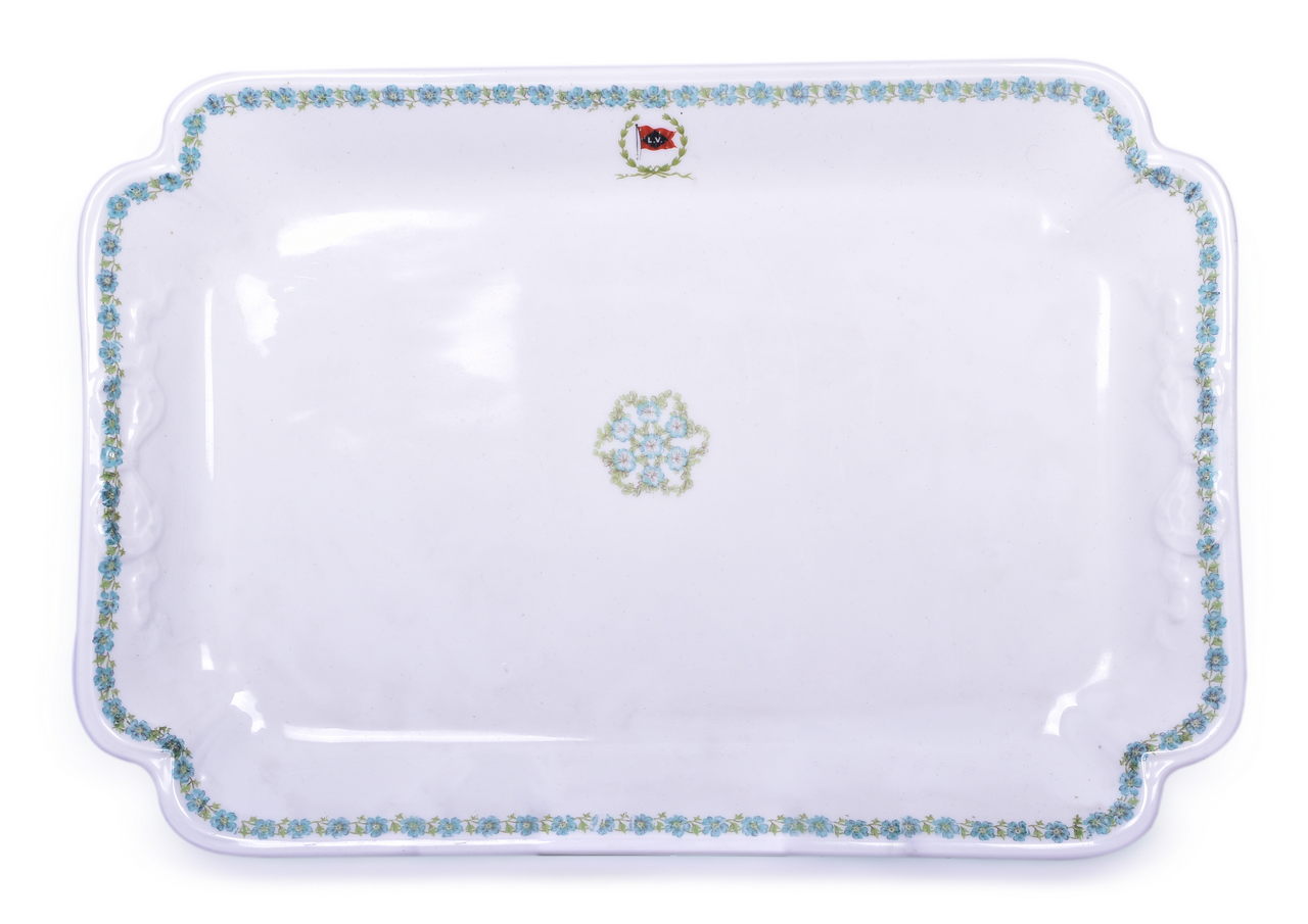 8491 - Lehigh Valley Railroad China ASA Packer Rectangular Platter 13 1/4