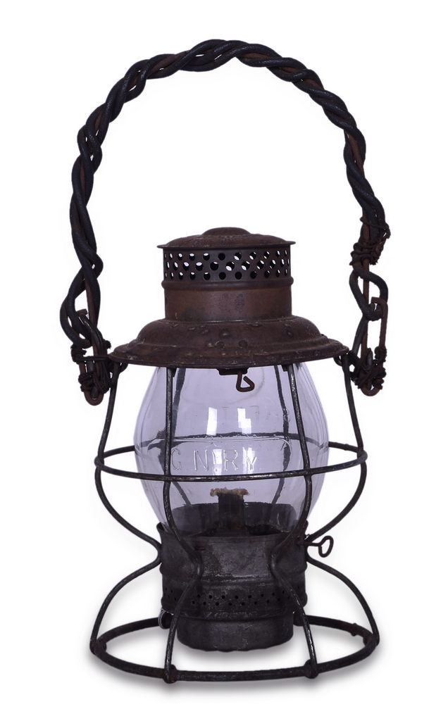 8492 - Great Northern Adlake Reliable Lantern w/ Cast Clear Tall Globe thumbnail
