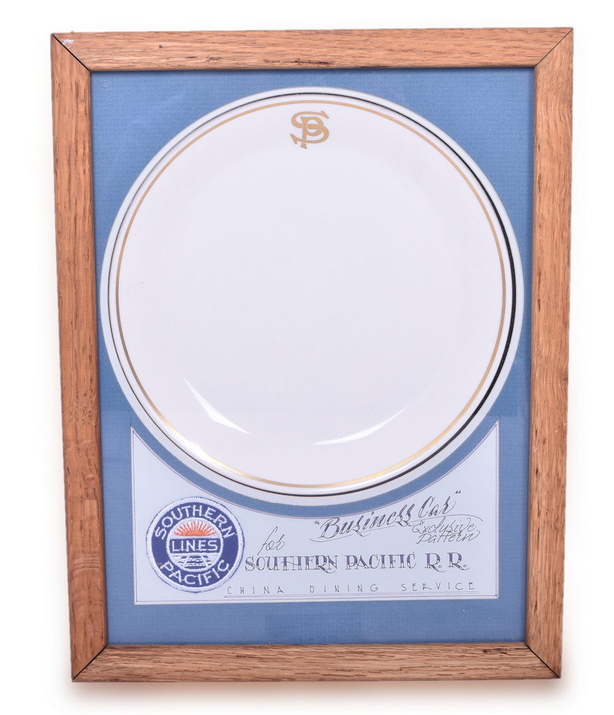 8499 - Southern Pacific Lines Railroad Framed China Exclusive Business Car Pattern thumbnail