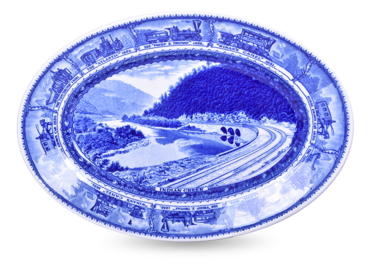 8507 - Baltimore and Ohio Railroad China Centenary Oval Platter thumbnail