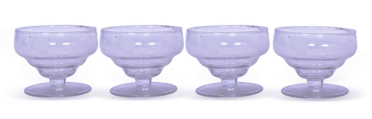 8517 - Four Chicago, Milwaukee, St. Paul & Pacific Railroad Pedestal Parfait Glasses thumbnail