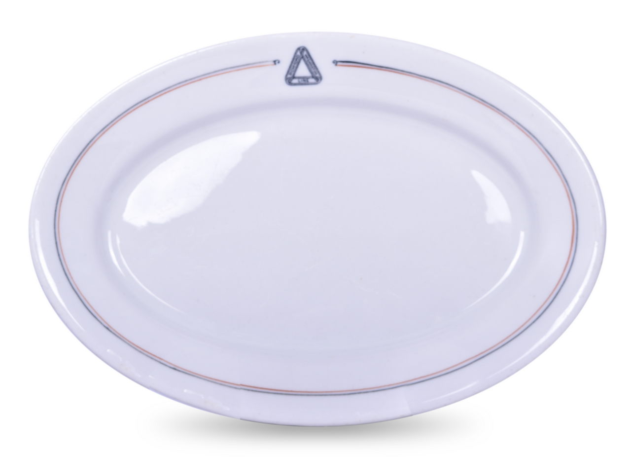 8533 - Richmond, Fredericksburg, & Potomac Railroad China Oval Platter 11 3/4