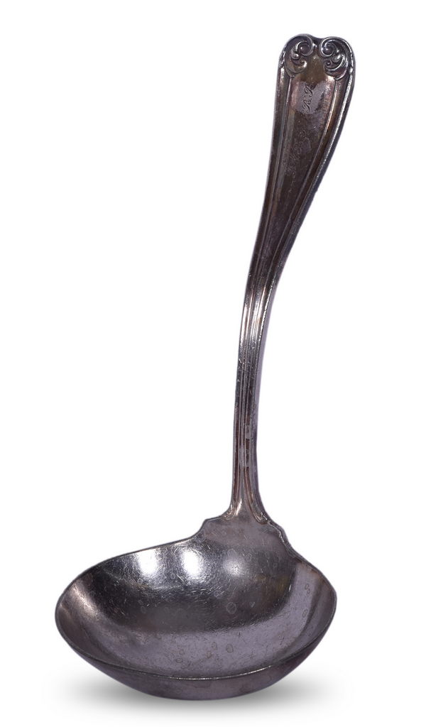 8568 - Reed & Barton Denver & Rio Grande Western Railroad Belmont Soup Ladle thumbnail