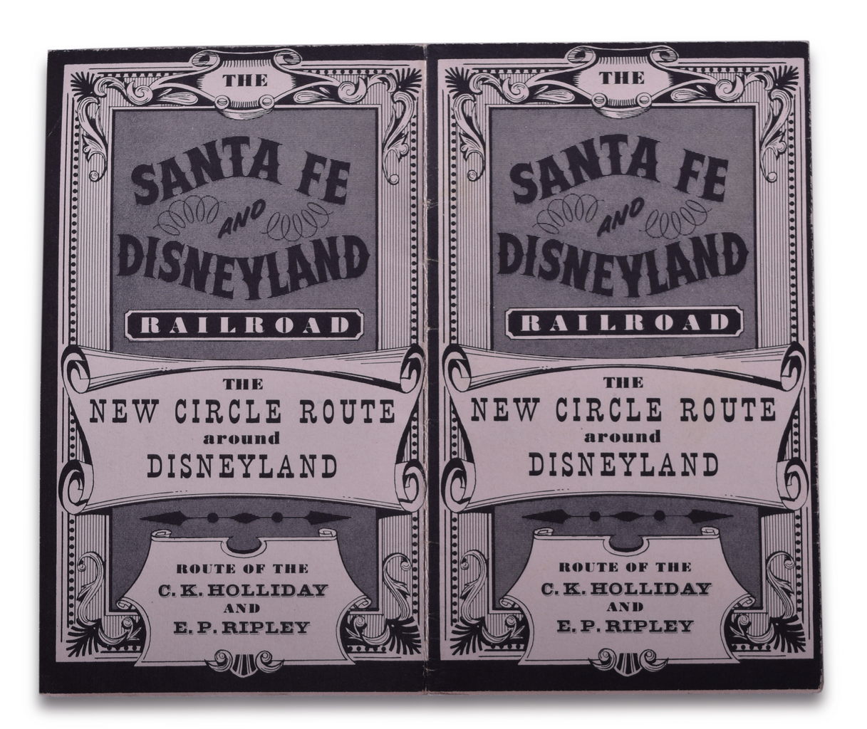 8572 - Disneyland & Santa Fe Railroad Circle Route Brochure 1955 thumbnail