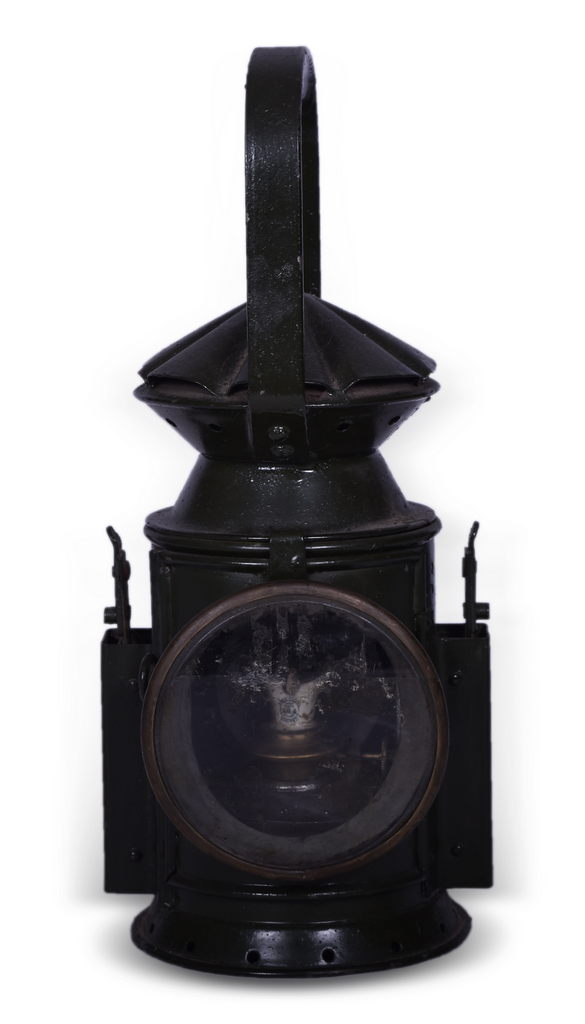 8634 - Eastgate & Sons Birmingham 3-Way Military Railroad Signal Lantern 1943 thumbnail