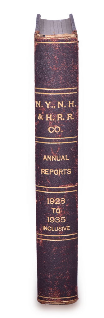 1014 - Bound New York, New Haven & Hartford Railroad Annual Reports 1928-1935 thumbnail