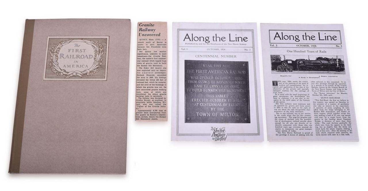 1022 - 1926 Granite Railway Company Centennial Book thumbnail