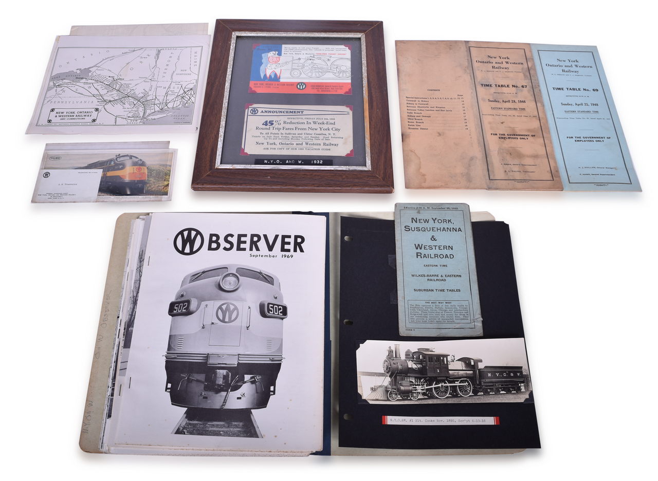 1036 - New York, Ontario and Western Paper and Timetable Group - thumbnail