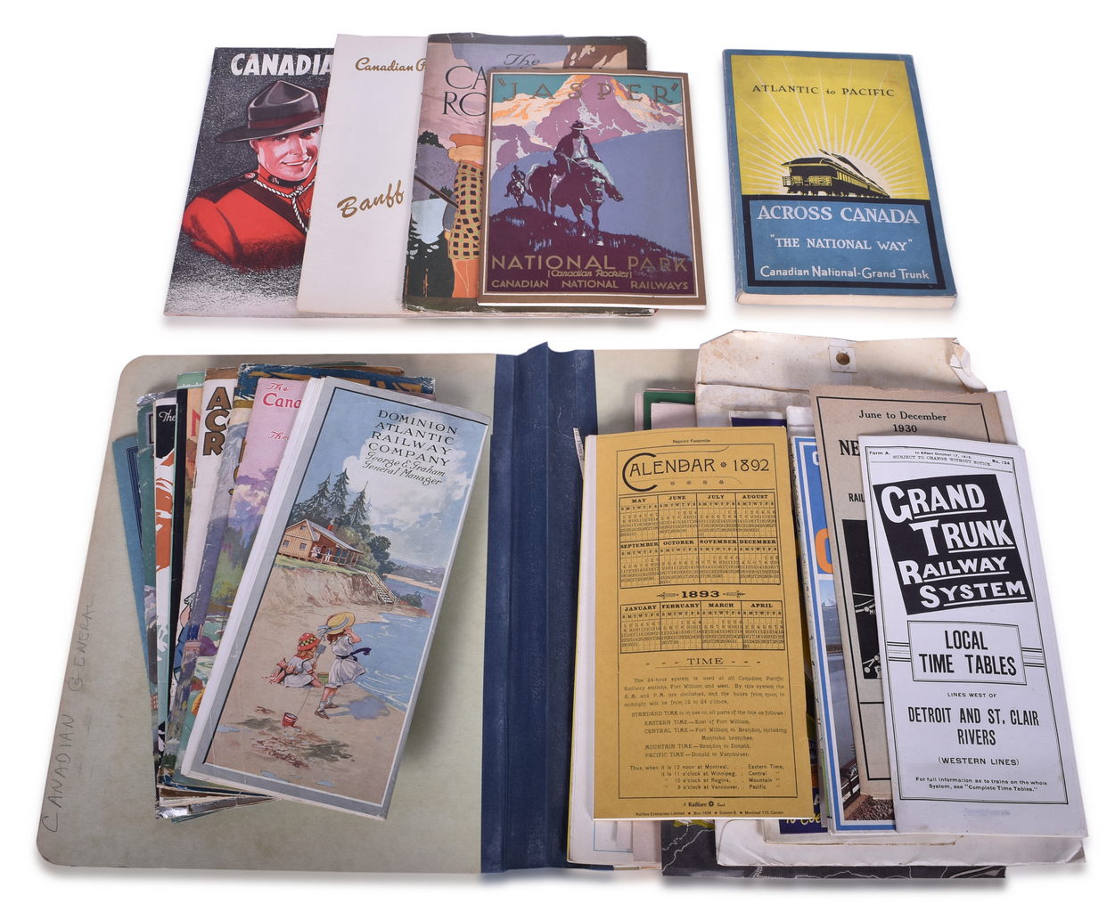 1044 - Canadian Railroad Travel Literature - Grand Trunk Pacific, Canadian National, Canadian Pacific, Grand Trunk, New Foundland Railway, Canadian Northern thumbnail