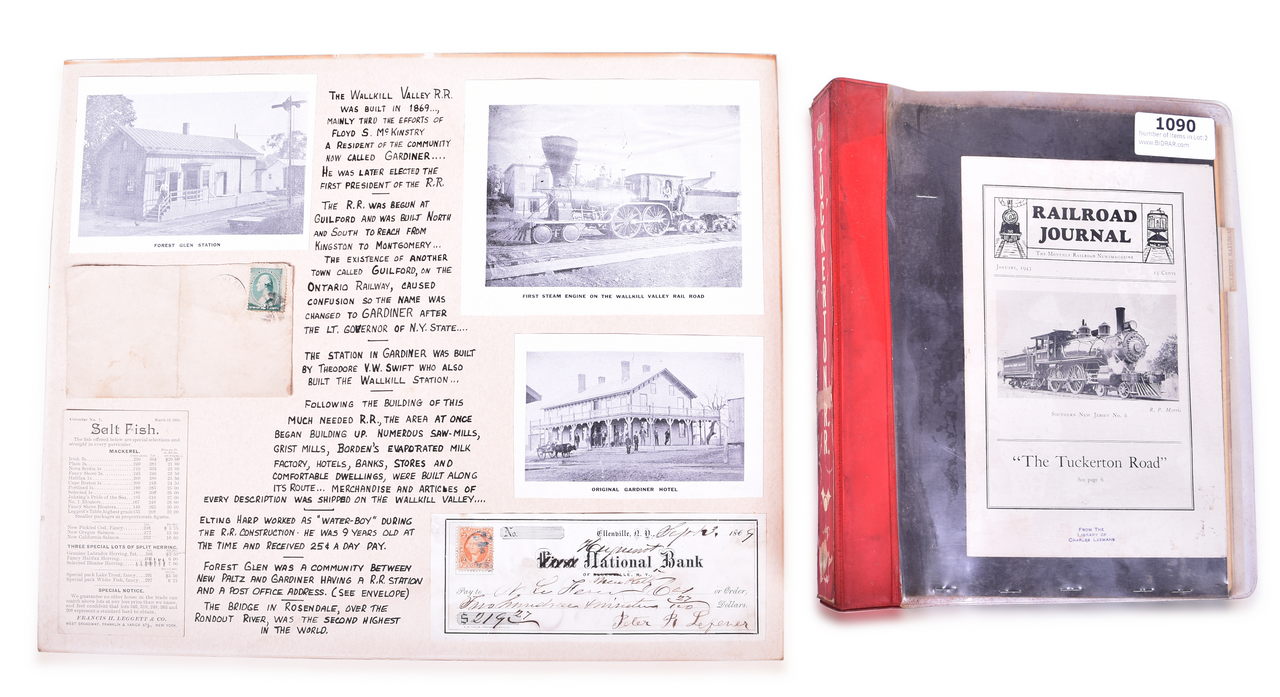 1090 - Tuckerton Railroad and Wallkill Valley Railroad Ephemera Group thumbnail