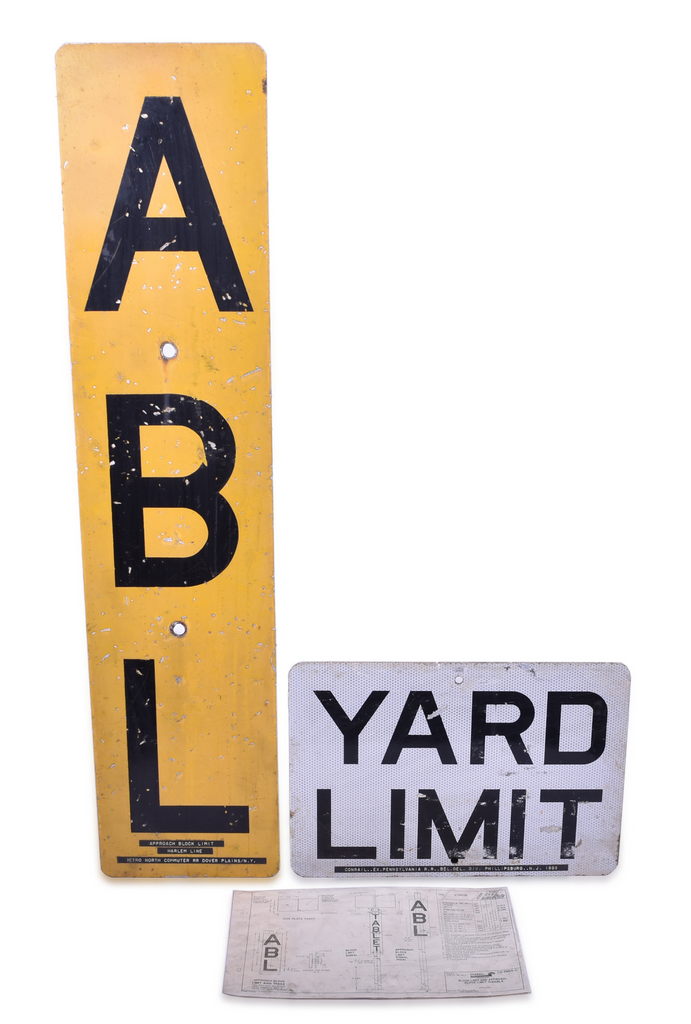 1118 - Conrail Approach Block Limit and Yard Limit reflective signs thumbnail