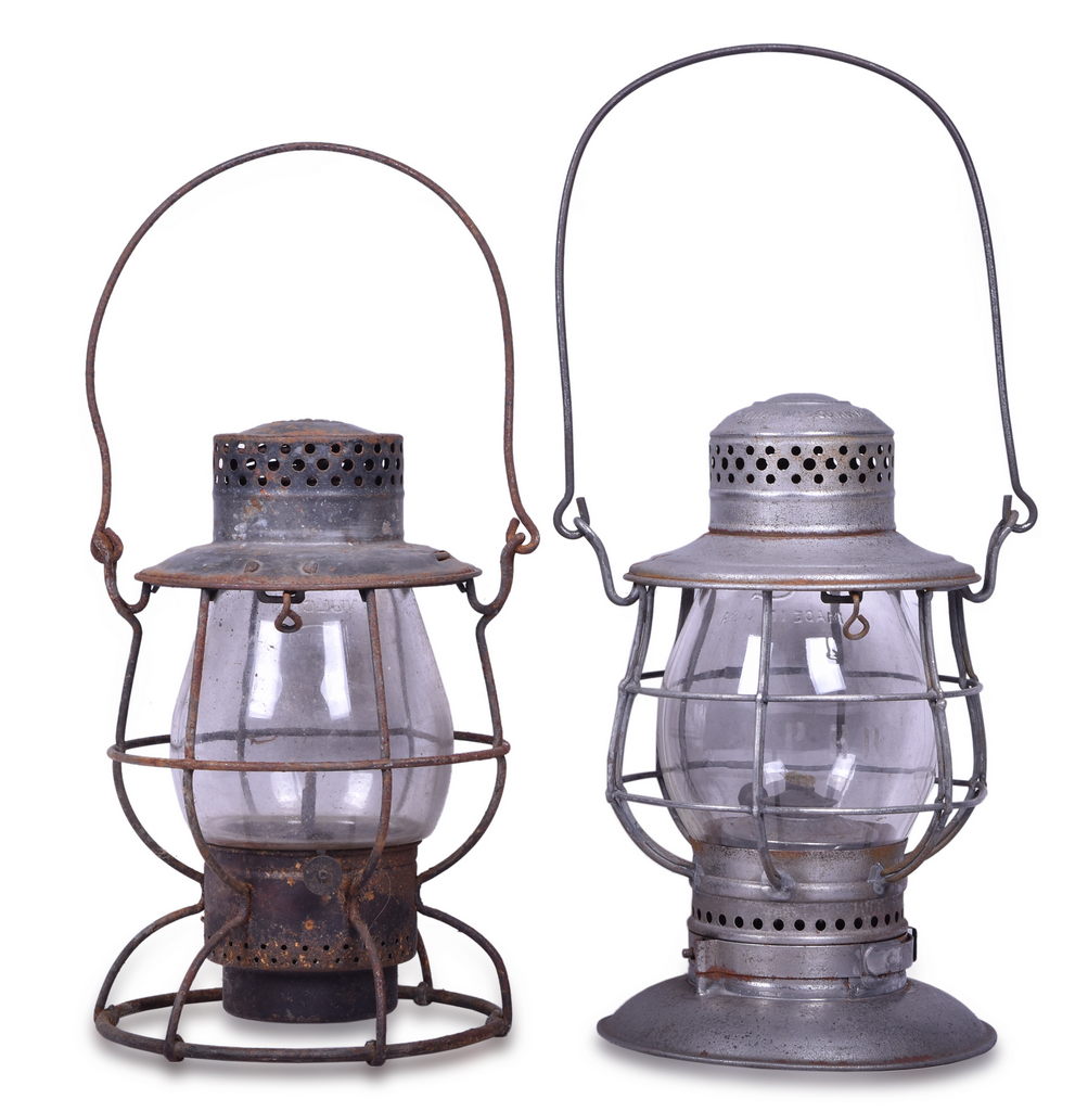1151 - Dietz No. 39 Vulcan Clear Globe Railroad Lantern And C.T. Ham No. 39 CNX Clear Globe Lantern thumbnail