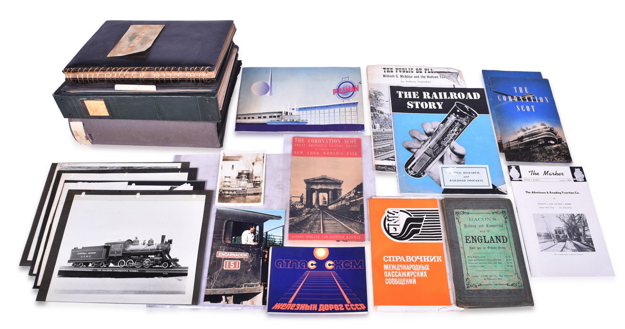 1196 - Mixed Group of Railroad Paper - Magazines, Annual Reports, Photographs, Maps, World's Fair Booklets, and More thumbnail