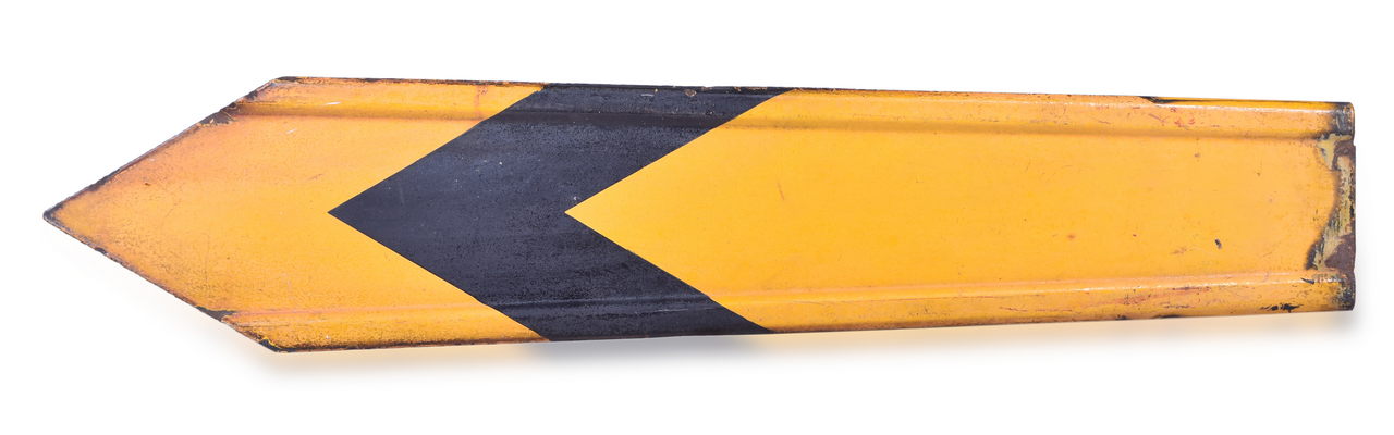 1215 - Porcelain Railroad Semaphore Blade thumbnail