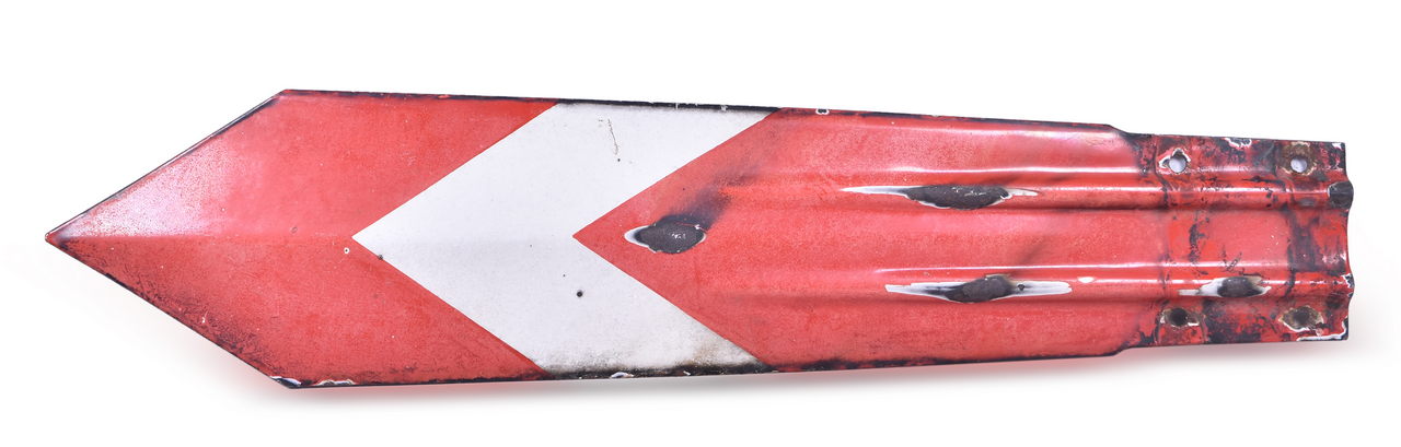 1217 - Porcelain Semaphore Railroad Blade thumbnail