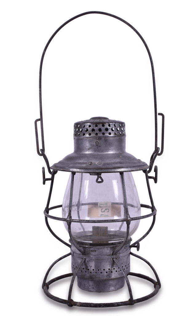 1250 - Adlake Reliable Lake Shore & Michigan Southern Railway Lantern w/ Clear Tall Globe thumbnail