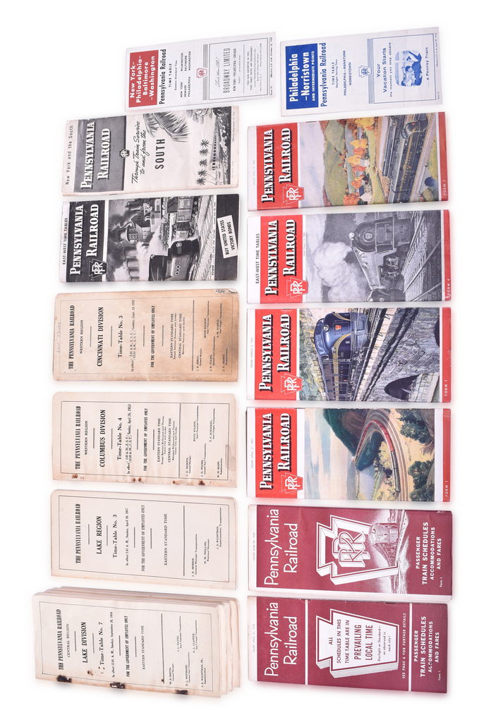 1277 - Seventeen Pennsylvania Railroad Public and Employee Timetables - 1945 to 1959 thumbnail
