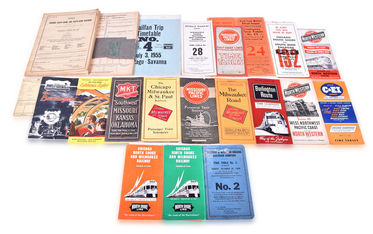 1281 - Twenty-Seven Pieces of Chicago & Midwestern Railroad Paper - 1909 to 1959 thumbnail