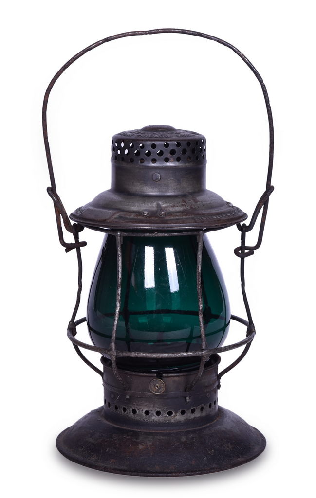 1408 - Adlake Reliable New York, Ontario and Western Railroad Red Globe Bell Bottom thumbnail