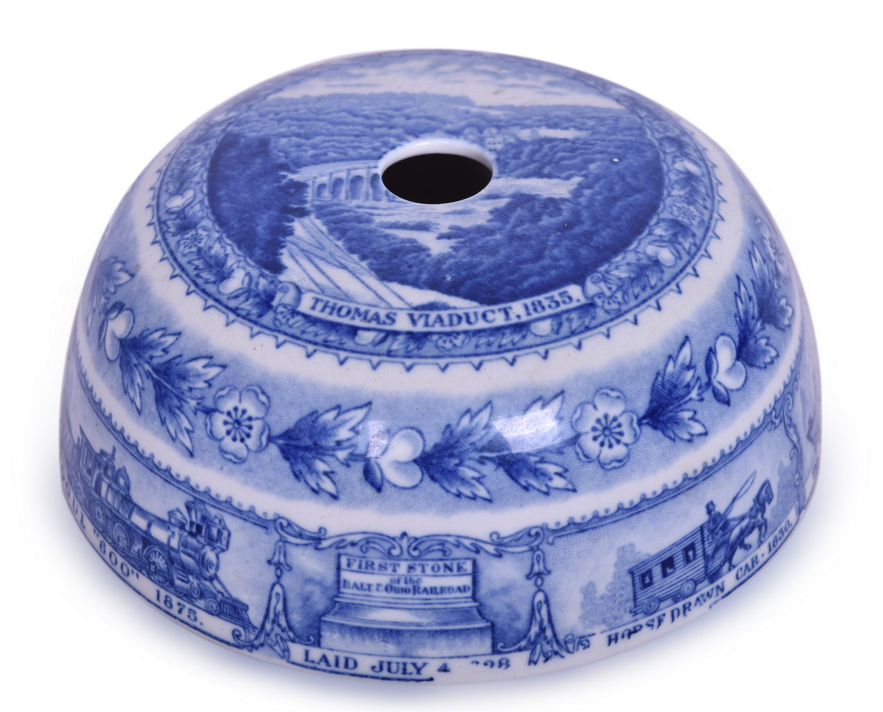 1445 - Baltimore and Ohio Railroad China Centenary Hot Food Cover thumbnail