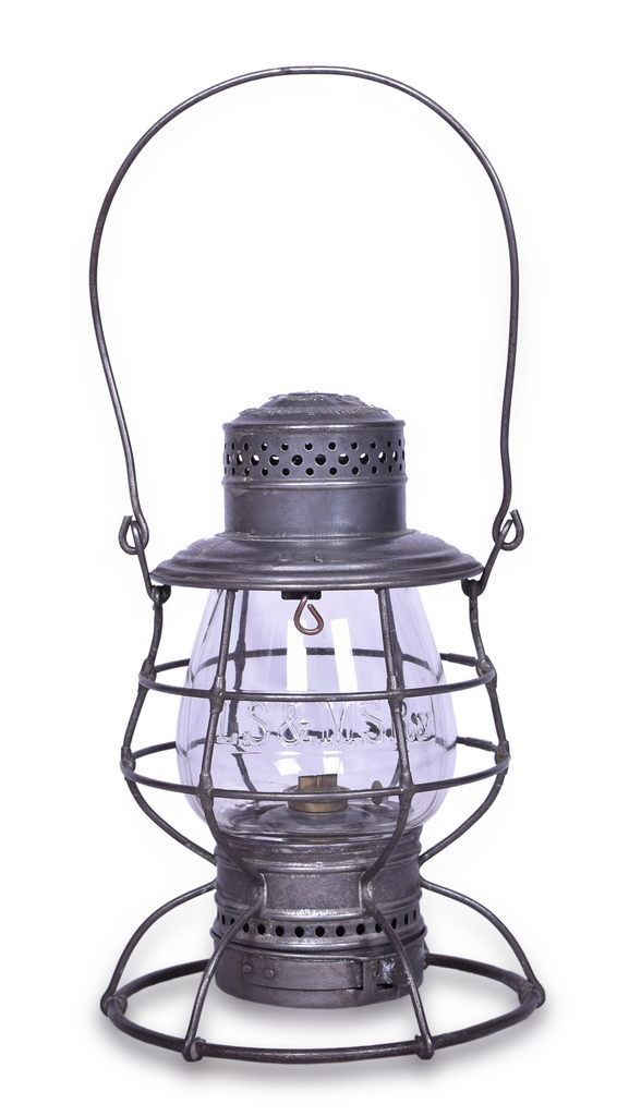 1466 - Adams & Westlake Lake Shore & Michigan Southern Railroad Lantern w/ Clear Cast Globe thumbnail