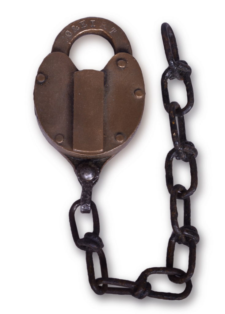 1472 - Chicago & Eastern Illinois Railroad Repair Track Brass Lock thumbnail