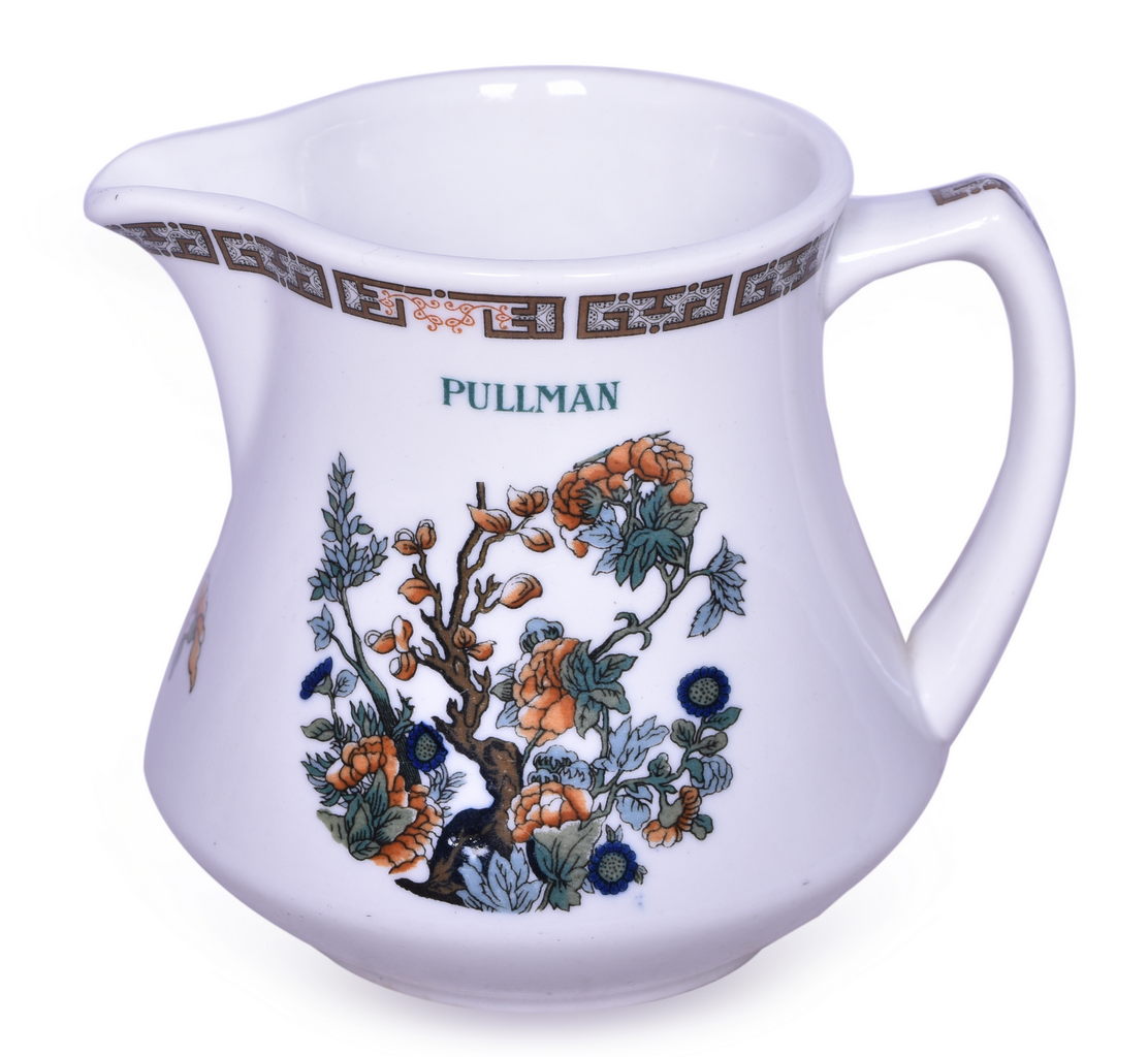 1511 - Pullman Railroad China Indian Tree Cream Pitcher thumbnail