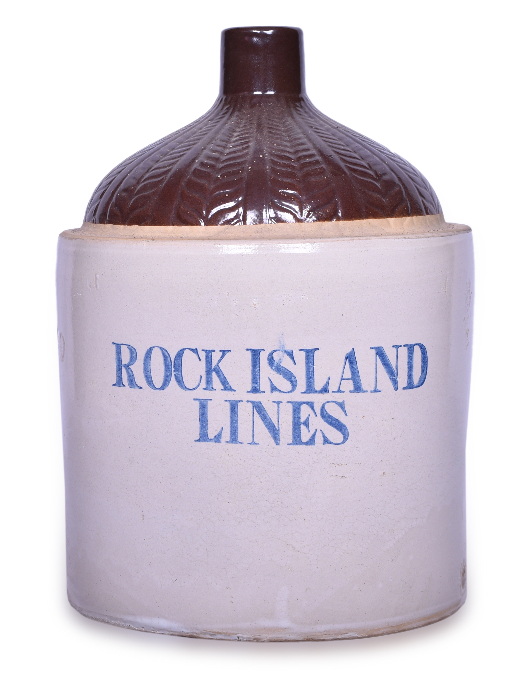 1524 - Rock Island Lines Railroad Stoneware Jug thumbnail