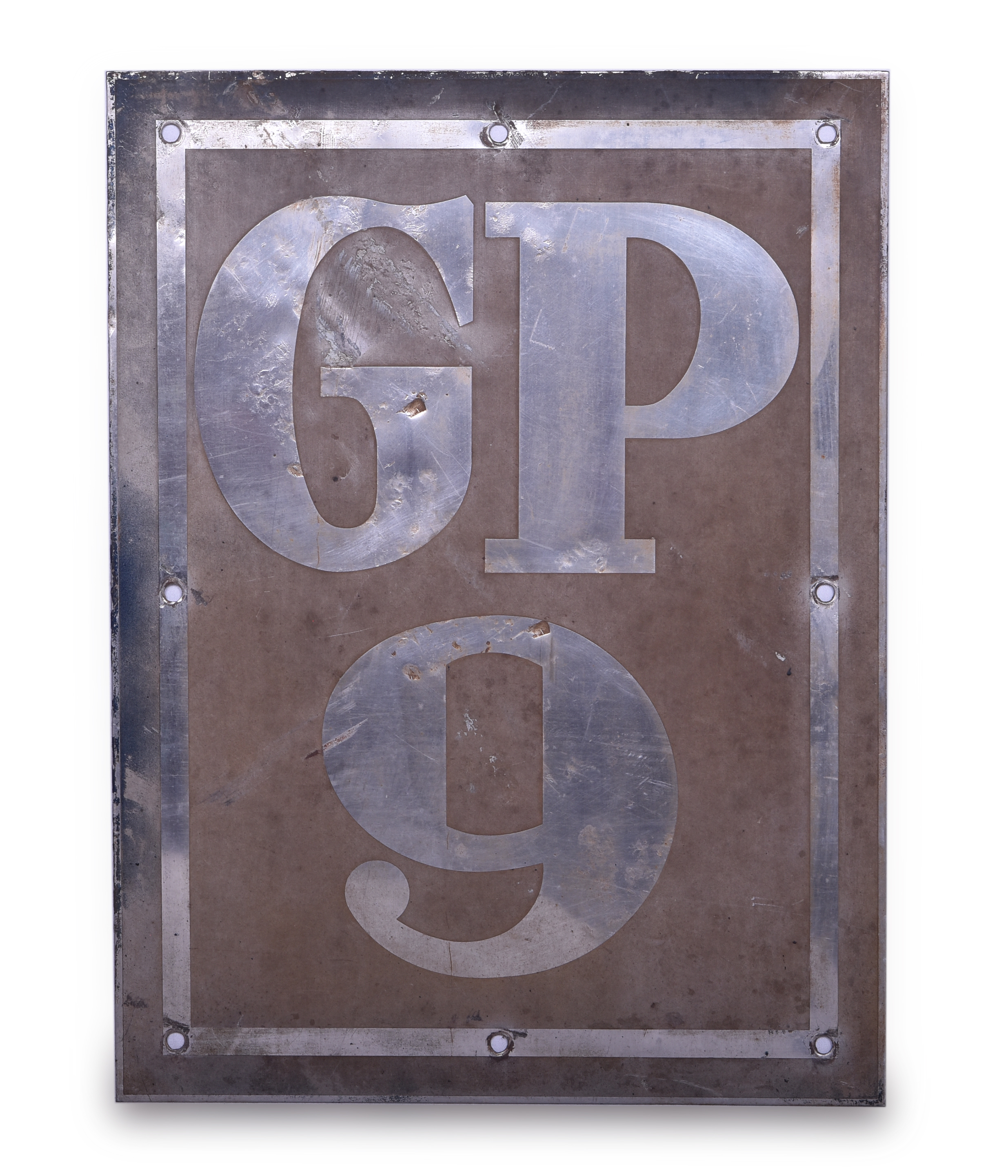 1528 - EMD / Electromotive GP9 Stainless Steel Diesel Locomotive Model Designation Plate thumbnail