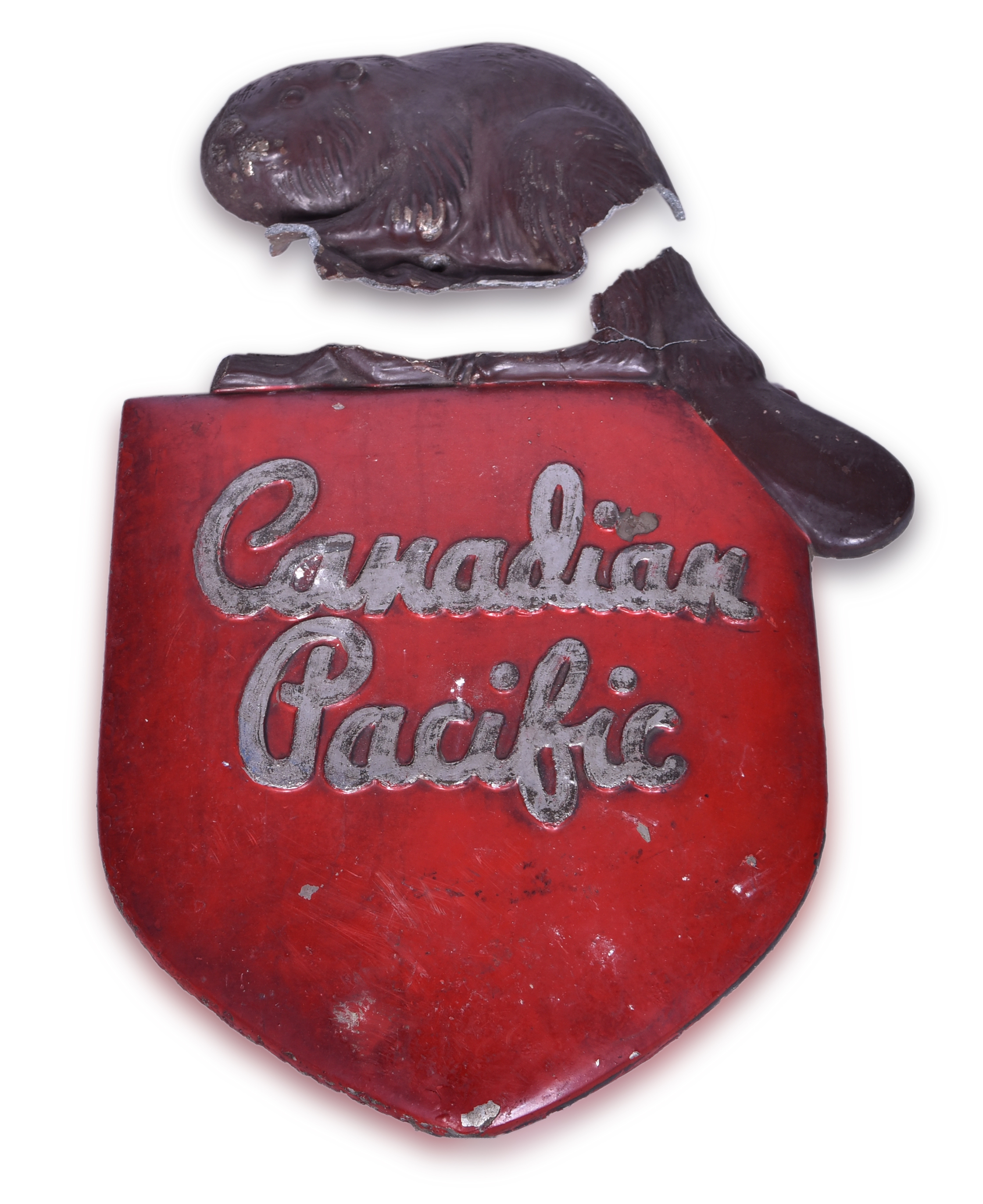 1540 - Canadian Pacific Railway Cast Beaver Shield thumbnail