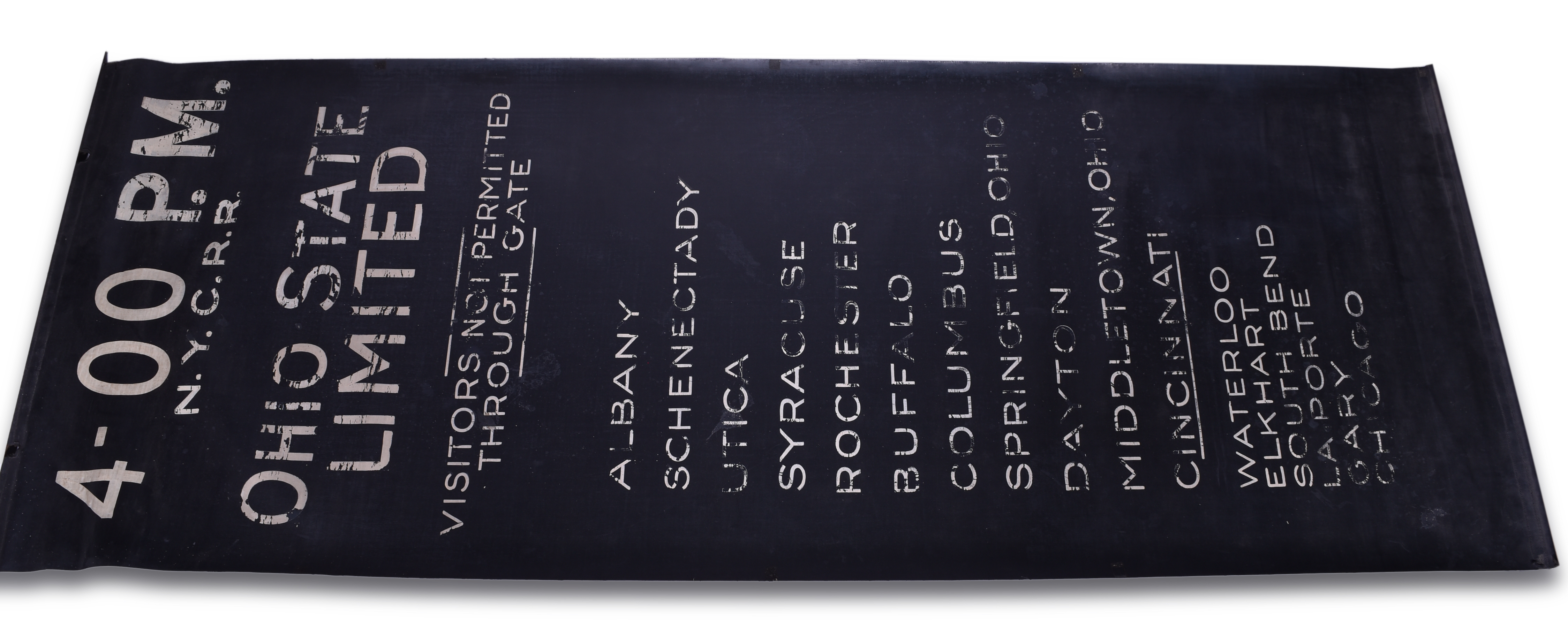 1542 - New York Central Railroad Train No. 15 - Ohio State Limited - Destination Roll Grand Central Terminal thumbnail