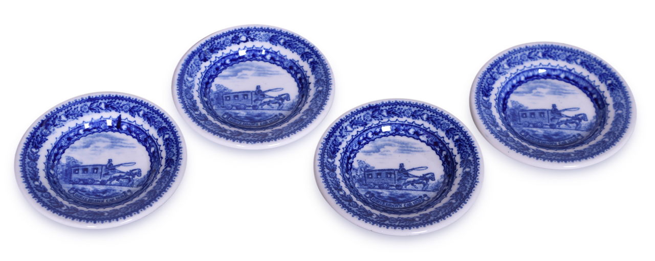 1555 - Four Baltimore and Ohio Railroad Centenary Butter Pats thumbnail