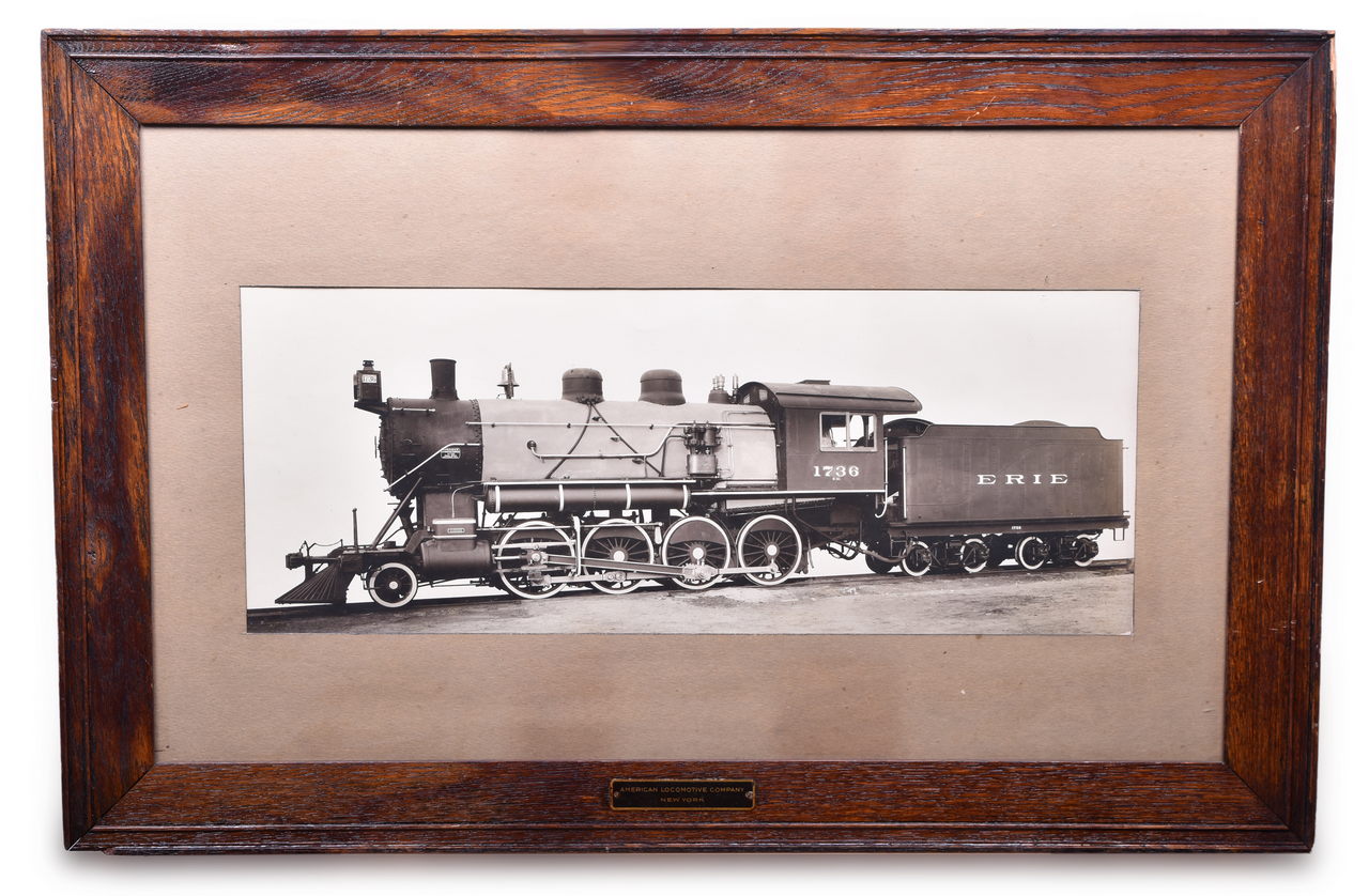 1558 - American Locomotive Works Erie 2-8-0 Framed Builders Photograph thumbnail
