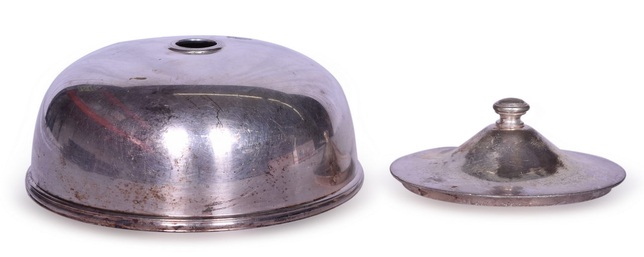 1559 - Kansas City Southern Lines Railroad Silver Toast Cover and Oval Top Lid thumbnail