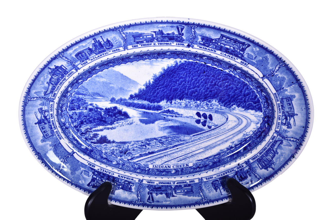 1577 - Baltimore and Ohio Railroad China Centenary Oval Platter 14 1/4