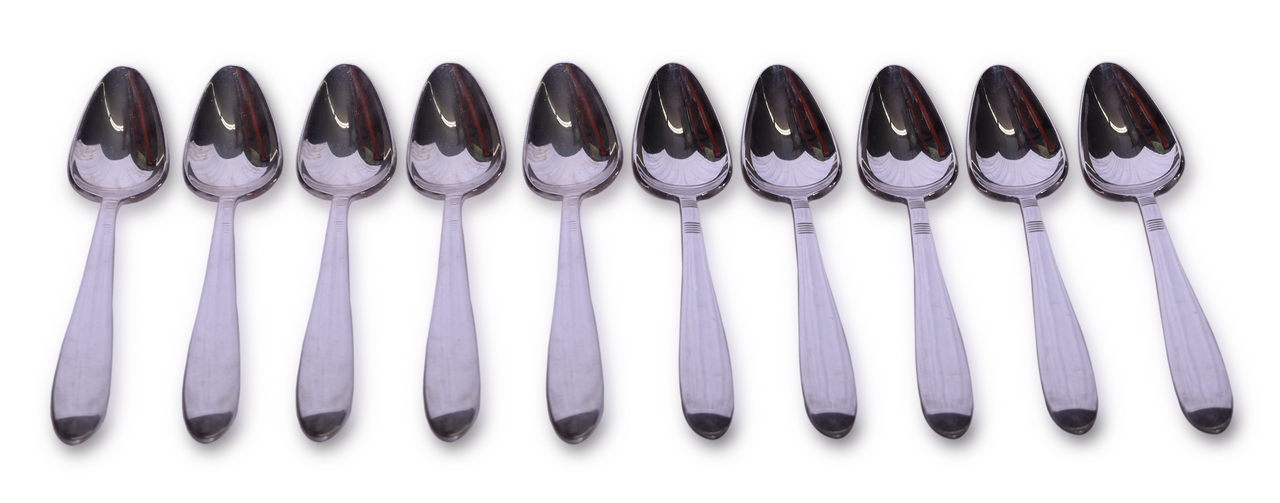 1591 - Ten Union Pacific Railroad Silver Zephyr Grapefruit Spoons thumbnail