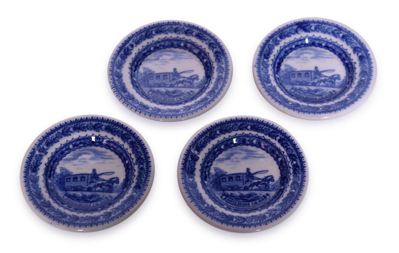 1597 - Five Baltimore and Ohio Railroad China Centenary Butter Pats thumbnail