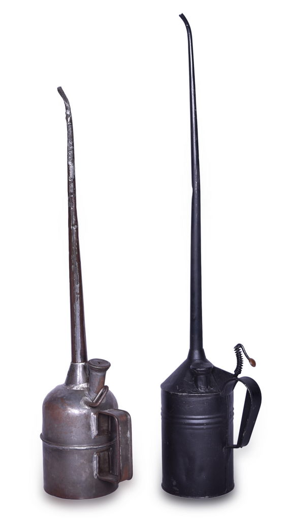 1615 - Pair of Chicago and Eastern Illinois Railway Tall Oil Cans thumbnail