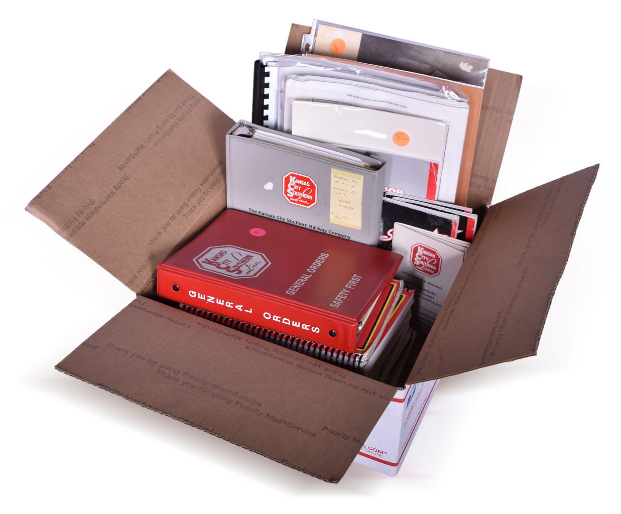 1616 - Mixed Group of Kansas City Southern Lines Railroad Rule Books, Safety Guides, and More thumbnail