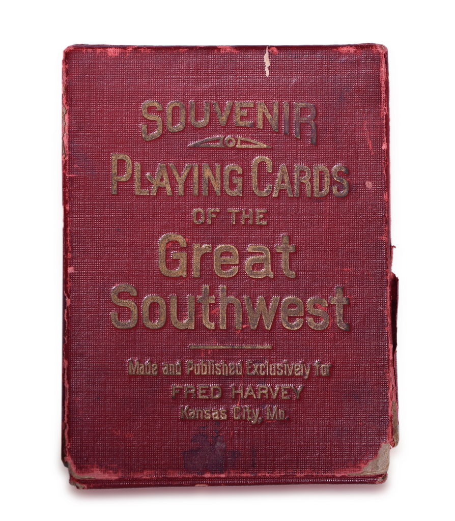 1634 - Fred Harvey Railroad Souvenir Playing Cards of the Great Southwest - Indians and Train No Smoke thumbnail