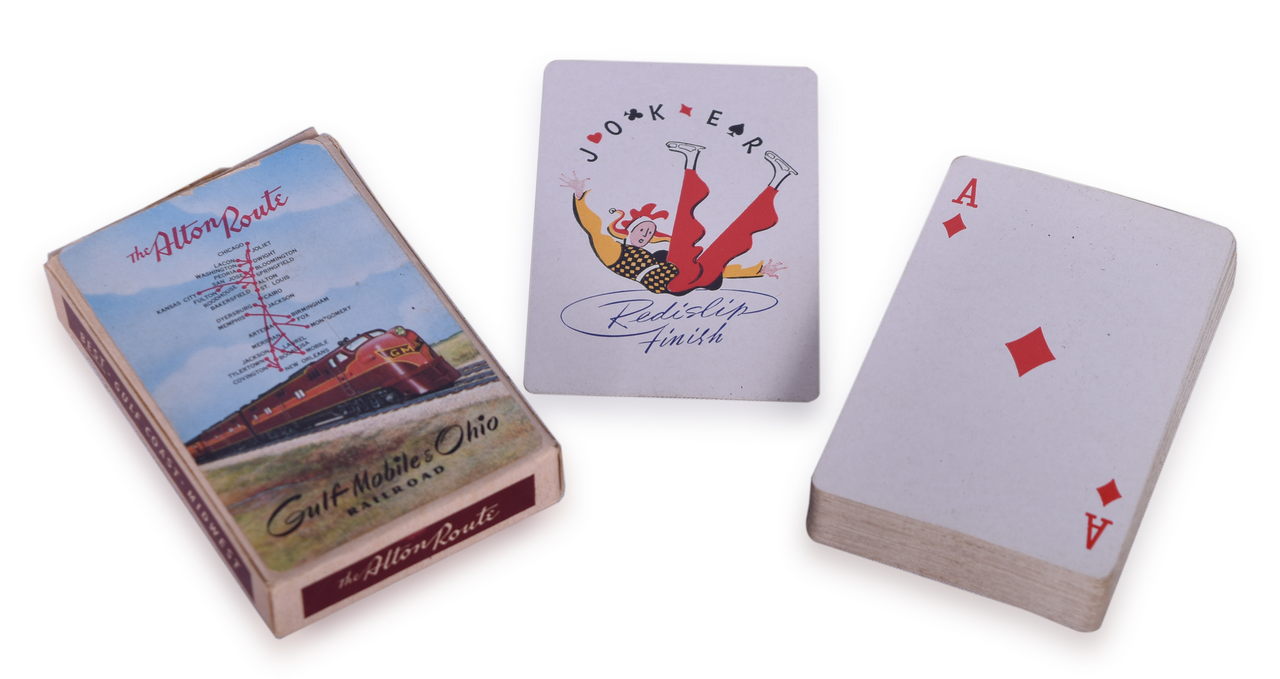 1646 - Gulf, Mobile & Ohio Railroad Alton Route Playing Card Deck Circa 1948 thumbnail