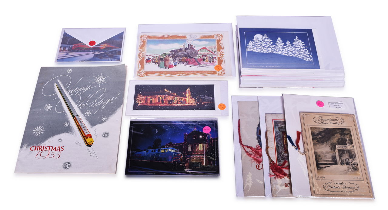 1663 - Twenty-Six Kansas City Southern Railroad Christmas Brochures and Holiday Greeting Cards thumbnail