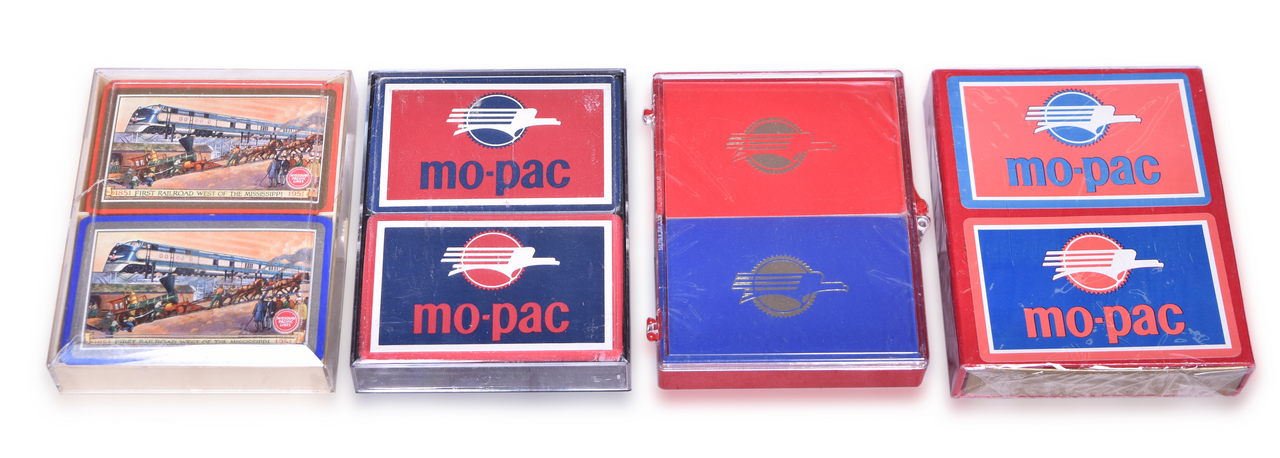 1677 - Eight Missouri Pacific Railroad Playing Card Decks thumbnail